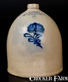 J. Wheeler, WHEELER'S / HAMMONDSPORT WINE CELLAR New York Stoneware Advertising Jug, third quarter 19th century, Stoneware