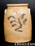Brown Brothers, BROWN BROTHERS / HUNTINGTON / L.I. Stoneware Jar with Slip-Trailed Decoration