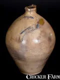 I. Seymour Troy Factory, 2 Gal. I SEYMOUR / TROY FACTORY Stoneware Jug with Fine Incised Bird Decoration, circa 1830, Stoneware