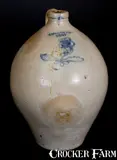 I. Seymour & Co., 3 Gal. I. SEYMOUR & CO. / TROY Stoneware Jug with Fine Incised Floral Decoration, circa 1823-1828, Stoneware