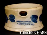 Scarce COWDEN & WILCOX / HARRISBURG. PA Stoneware Spittoon by Cowden & Wilcox, circa 1865, Stoneware, sold Oct 2016