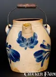 COWDEN & WILCOX / HARRISBURG, PA Batter Pail by Cowden & Wilcox, circa 1865, Stoneware, sold Oct 2016