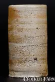 John George Brown, Very Rare Thomas Commeraw Oyster Jar Impressed BROWN / No. 274 Water Street / N. YORK