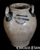 J. Remmey, J. REMMEY / MANHATTAN WELLS / NEW YORK Stoneware Jar w/ Incised Decoration, c1810