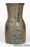 Richey & Hamilton, Very Rare RICHEY & HAMILTON / PALATINE / W.VA. Cobalt-Decorated Stoneware Pitcher