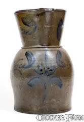 J.M. Hickerson, Rare 2 Gal. J. M. HICKERSON / STRASBURG, VA Stoneware Pitcher, circa 1890, Stoneware