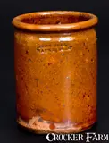 John Bell, JOHN BELL / WAYNESBORO Redware Canning Jar, circa 1850-1880, Redware