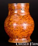 John Bell, JOHN BELL / WAYNESBORO Redware Ale Mug with Sponged Manganese Decoration, circa 1850-1880, Redware