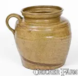 David Drake, Unusual Alkaline-Glazed Stoneware Stew Pot att. Dave Drake, Lewis Miles Pottery, Edgefield, SC, circa 1860, Alkaline-glazed stoneware