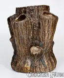 F. B. NORTON & CO. / WORCESTER, MASS Stoneware Stump-Form Planter by F. B. Norton & Co, circa 1870, Stoneware, sold Oct 2016