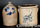 A. Lobdell & Co., aLot of Two: A. LOBDELL & CO. / OGDENSBURGH and NEW YORK STONEWARE CO. Pieces, Stoneware