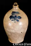 J. Remmey, J. REMMEY / MANHATTAN-WELLS / NEW-YORK Stoneware Jug w/ Incised Decoration, c1810