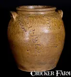 David Drake, Extremely Rare and Important "Dave / Jan 13 - 1862 / Lm" Edgefield District, SC Stoneware Jar, 1862, Stoneware
