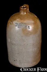 Gus Dannenberg, Baltimore Stoneware Advertising Jug for GUS DANNENBERG / LIQUOR DEALER, circa 1875, Stoneware