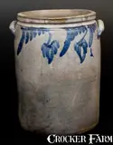Solomon Bell, 3 Gal. SOLOMON BELL / STRASBURG / VA Stoneware Jar w/ Cobalt Decoration, circa 1870, Stoneware