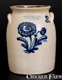 John Burger, 2 Gal. JOHN BURGER / ROCHESTER Stoneware Jar, circa 1860, Stoneware