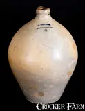 L. Norton, L. NORTON / BENNINGTON Stoneware Jug with Incised Bird Decoration, circa 1830, Stoneware