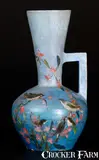 Speese & Son, Rare SPEESE & SON / GETTYSBURG, PA Cold-Painted Redware Vase, circa 1885, Redware