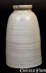 Donaghho, Rare Stoneware Canning Jar Stamped DONAGHHO / Fredericktown Wash Co Pa, circa 1865, Stoneware