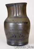 Williams And Reppert, Scarce WILLIAMS & REPPERT / GREENSBORO, PA Stoneware Pitcher, circa 1885, Stoneware