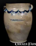 Commeraw's Stoneware, Scarce COMMERAWS / STONEWARE Jar, Thomas Commeraw, Lower East Side, New York City, c1810