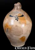 David Morgan, Extremely Rare and Important DAVID MORGAN / NEW YORK Stoneware Jug, circa 1800, Stoneware
