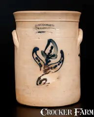 Harry R. Miller, Rare New York City Stoneware Advertising Jar for HARRY R. MILLER / SHIP AND CABIN STORES, circa 1845, Stoneware