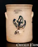 Harry R. Miller, Rare New York City Stoneware Advertising Jar for HARRY R. MILLER / SHIP AND CABIN STORES, circa 1845, Stoneware