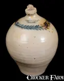 I. Seymour, 1 Gal. I. SEYMOUR / TROY Ovoid Stoneware Jug with Brushed Cobalt Decoration