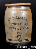 R. T. Williams, R. T. WILLIAMS / NEW GENEVA, PA Stoneware Jar