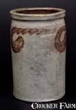 S. Bell & Son, S. BELL & SON / STRASBURG, VA Stoneware Jar w/ Manganese Swag Decoration, circa 1890, Stoneware
