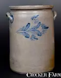 W.H. Lehew & Co., 4 Gal. W. H. LEHEW & CO. / STRASBURG, VA Decorated Stoneware Jar