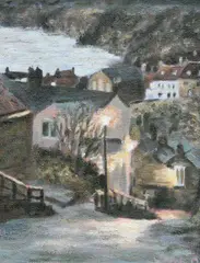 Peter Langley, Morning Light, Robin Hoods Bay, Oil on board