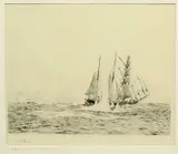 Hush Ship 'Merope' by William Lionel Wyllie, Etching, sold May 2023