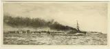 The 13Th Flotilla At Jutland by William Lionel Wyllie, Etching, sold May 2023