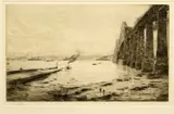 Forth Bridge And Rosyth From Hawes Pier by William Lionel Wyllie, Etching, sold May 2023