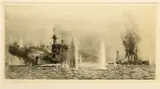 Hms Warrior And Warspite At Jutland by William Lionel Wyllie, Etching, sold May 2023