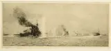 Hms Tiger At Jutland by William Lionel Wyllie, Etching, sold May 2023