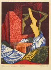John Buckland Wright, The Red Room, wood engraving