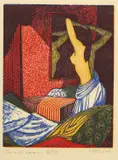 John Buckland Wright, The Red Room, wood engraving