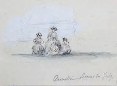 Adela Dundas, No 56 DRAWING LESSONS, Watercolour and pencil