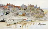 Herbert Marshall, Cullercoats, Northumberland, Watercolour