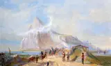 Rock Of Gibraltar by Samuel Thomas George Evans Of Eton, Watercolour, sold Feb 2023