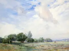 Charles Harrington, A Summer Landscape, Watercolour