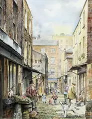 Brian Eden, East End Of London, Watercolour