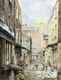 Brian Eden, East End Of London, Watercolour