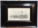 The Shot Tower And Lion Brewery, London by William Lionel Wyllie, Watercolour and pencil heightened with white, sold Feb 2023