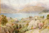 Ebenezer Wake Cook, The Gorge Above Menaggio, Lake Como, Watercolour