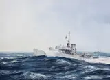 Neil Foggo, Outbound Convoy, Oil on canvas
