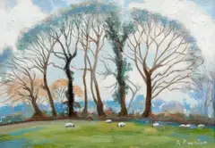 Anthony Proctor, Tree Study, 1989, Oil on board